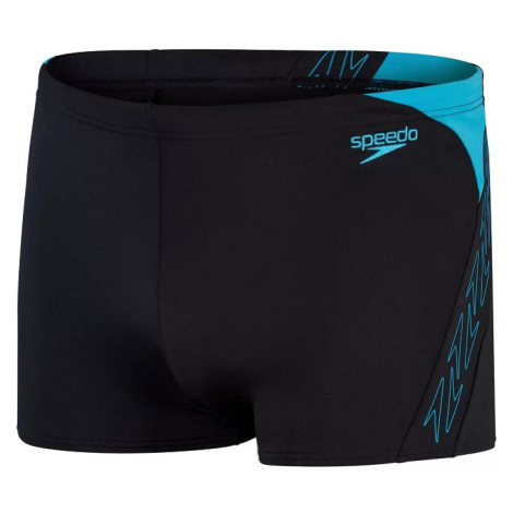 Speedo hyper boom splice aquashort black/bolt s - uk32