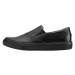 Vasky Leny Dark - Dámske kožené slip on čierne, ručná výroba jesenné / zimné topánky