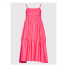 Fracomina Každodenné šaty FR22SD1048W40001 Ružová Regular Fit