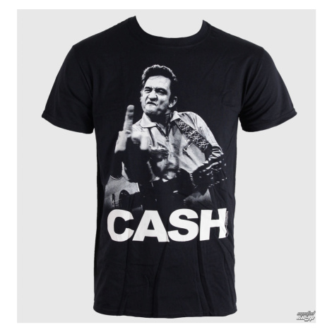 Tričko metal BRAVADO EU Johnny Cash THE BIRD Čierna sivá hnedá