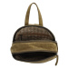 Hide & Stitches Tmavozelený módny kožený batoh „Heaven“ 12L