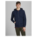 Tmavomodrá basic mikina s kapucou Jack & Jones