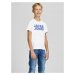 Jack & Jones Junior Tričko  modrá / tmavomodrá / biela