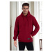 34605 Dewberry Kangaroo Pocket Hoody Mens Sweatshirt-BURGUNDY