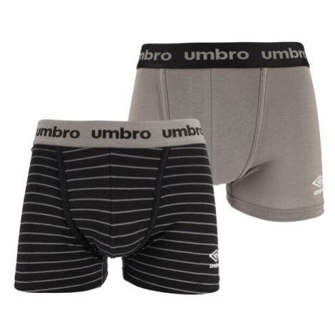 Umbro BOXER SHORT 2 PACK Pánske boxerky, sivá, veľkosť