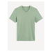 Svetlo zelené pánske basic tričko Celio Debasev