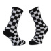 Vans Vysoké detské ponožky By Checkerboard Crew VN0A3I74HU01 r.31.5-38 Biela