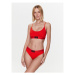 Calvin Klein Underwear Stringové nohavičky Modern 000QF7248E Červená