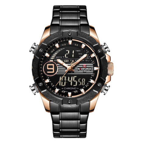 Pánske hodinky NAVIFORCE - NF9146S (zn089c) - black/rosegold