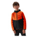 Chlapčenská turistická softshellová bunda 4F JUNIOR TECHNICAL JACKET-JAW23TTJAM282-70S-ORANGE