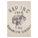 Detské bavlnené tričko GAP x BKC béžová farba, jednofarebné