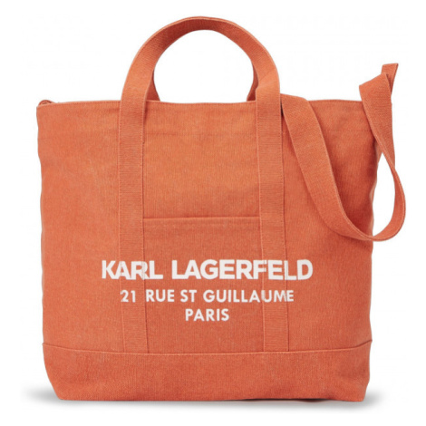 Kabelka Karl Lagerfeld Rsg Xl Canvas Shopper Oranžová