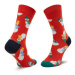 Happy Socks Ponožky Vysoké Unisex SNS01-4300 Červená