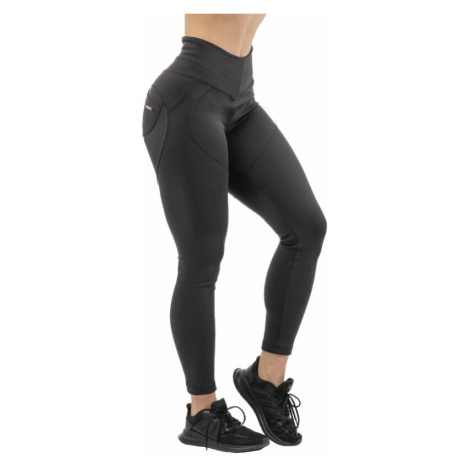 Nebbia High Waist & Lifting Effect Bubble Butt Pants Black Fitness nohavice