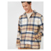 Koton Plaid Oversize Sweatshirt Hooded with Pocket Detail and Half Zipper