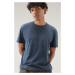 Tričko Woolrich Light Garment Dyed T-Shirt Modrá