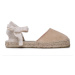 Manebi Espadrilky Suede Flat Valenciana Espadrilles K 1.1 P0 Béžová