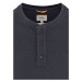 Tričko Camel Active Henley 1/2 Arm Blue