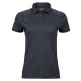 Tee Jays Dámske funkčné polo tričko - väčšej veľkosti TJ7201X Dark Grey Solid