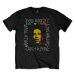 Bob Marley tričko Rasta Scratch Čierna