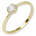 Brilio Nežný zásnubný prsteň zo zlata 226 001 01034 60 mm