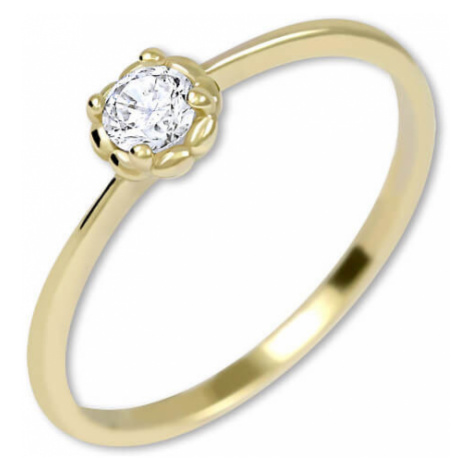 Brilio Nežný zásnubný prsteň zo zlata 226 001 01034 61 mm