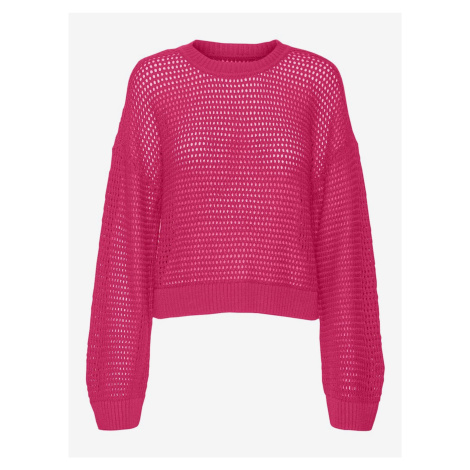 Tmavo ružový dámsky sveter Vero Moda Madera
