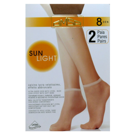Dámské ponožky Sun Light 8 den sierra / epizodabéžový Univerzální model 7457075 - Omsa