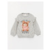 LC Waikiki Crew Neck Printed Baby Girl Sweatshirt