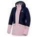 Women's ski jacket Hannah MALIKA dress blues/seashell pink