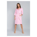 Kalia bathrobe with 3/4 sleeves - pink