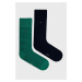 Ponožky Tommy Hilfiger 2-pak pánske, zelená farba, 100001496