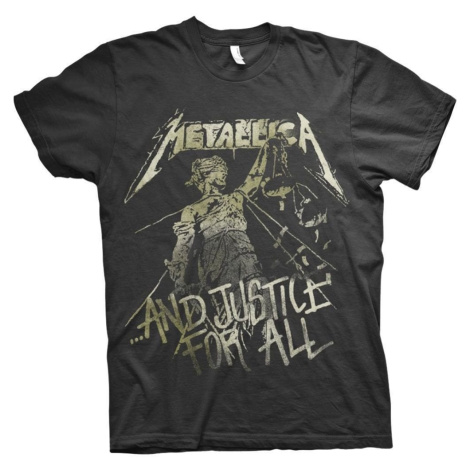 Metallica Tričko Justice Vintage Unisex Black