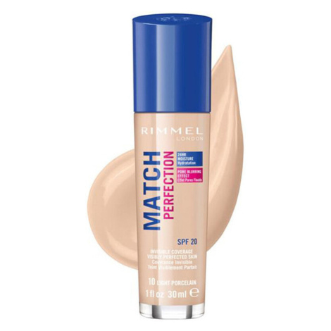 Rimmel London  Match Perfection Foundation - 10 Light Porcelain  Make-upy a podkladové bázy Béžo