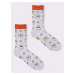 Yoclub Bavlnené ponožky Vzory Farby SKA-0054F-H500 Grey