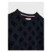 Tommy Hilfiger Mikina Monogram Allover KG0KG07040 D Tmavomodrá Regular Fit