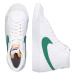 Nike Sportswear Členkové tenisky 'Blazer Mid 77'  svetlosivá / zelená / biela