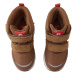 Detské zimné topánky Reima hnedá farba