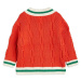 Detský bavlnený sveter Mini Rodini červená farba