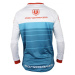 Cyklistický dres s dlhým rukávom MONDRAKER Enduro Trail Jersey long, petrol white red