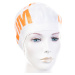 Plavecká čiapka borntoswim classic silicone bielo/oranžová