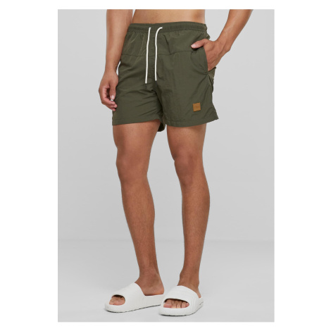 Men's Swimsuit Block Olive Urban Classics