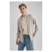 DEFACTO Regular Fit Cotton Long Sleeve Shirt