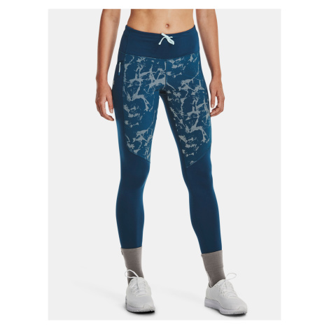 Modré dámske legíny Under Armour UA OutRun the Cold Tight II