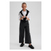 DEFACTO Girl Anthracite Wide Leg Wide Leg School Trousers