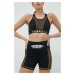Tréningové šortky LaBellaMafia Boxer dámske, čierna farba, s potlačou, vysoký pás
