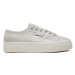 Superga Tenisky Platform Pearl Matte Canv 2740 S21362W Sivá