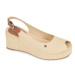 Tommy Hilfiger Espadrilky Iconic Elba Sling Back Wedge FW0FW04788 Béžová