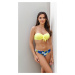 Žlté vzorované push-up bikiny Aruba 23/W kolor 719