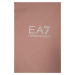 Detská mikina EA7 Emporio Armani ružová farba, s potlačou
